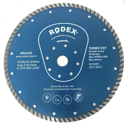 TURBO ELMAS TESTERE 230 MM RODEX